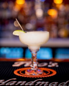 Frozen margarita at Monarch Mexican restaurant in Houston