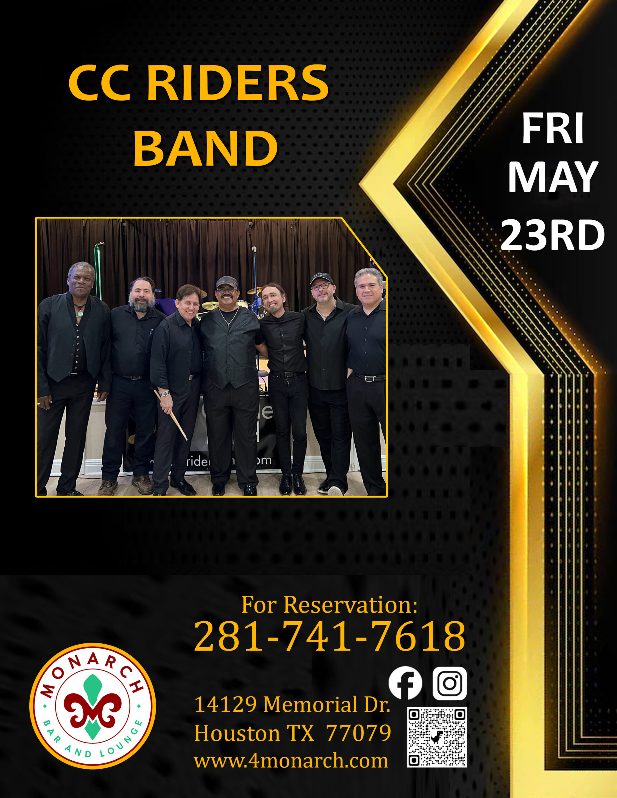 Live Music Night with CC Riders Band at the Best Mexican Restaurant & Bar in Houston