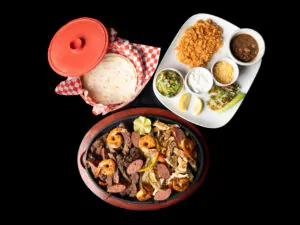 Family-Friendly Mexican Restaurant in Memorial Houston. Fajita Combination Family plate